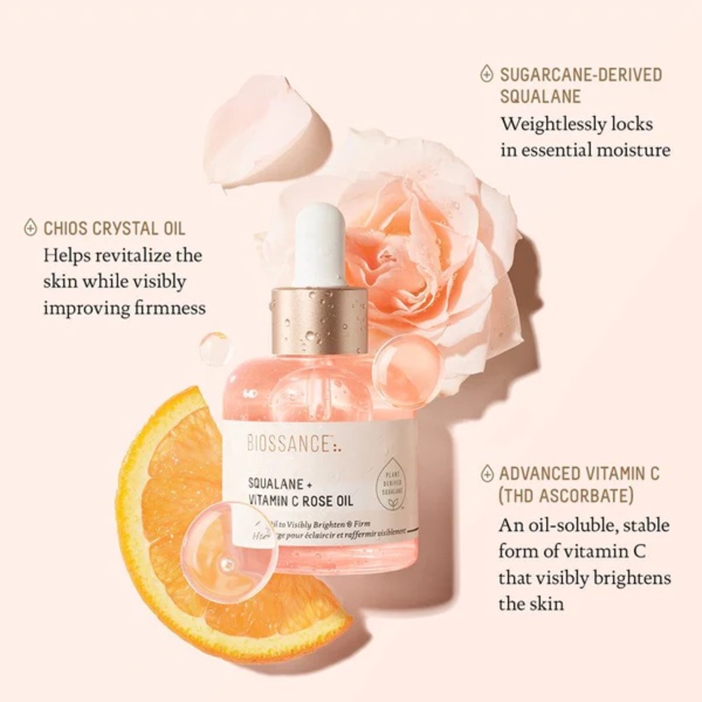 SQUALANE + VITAMIN C ROSE OIL brand new in the box.